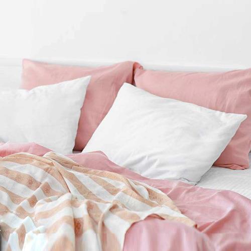 纯棉藕粉四件套